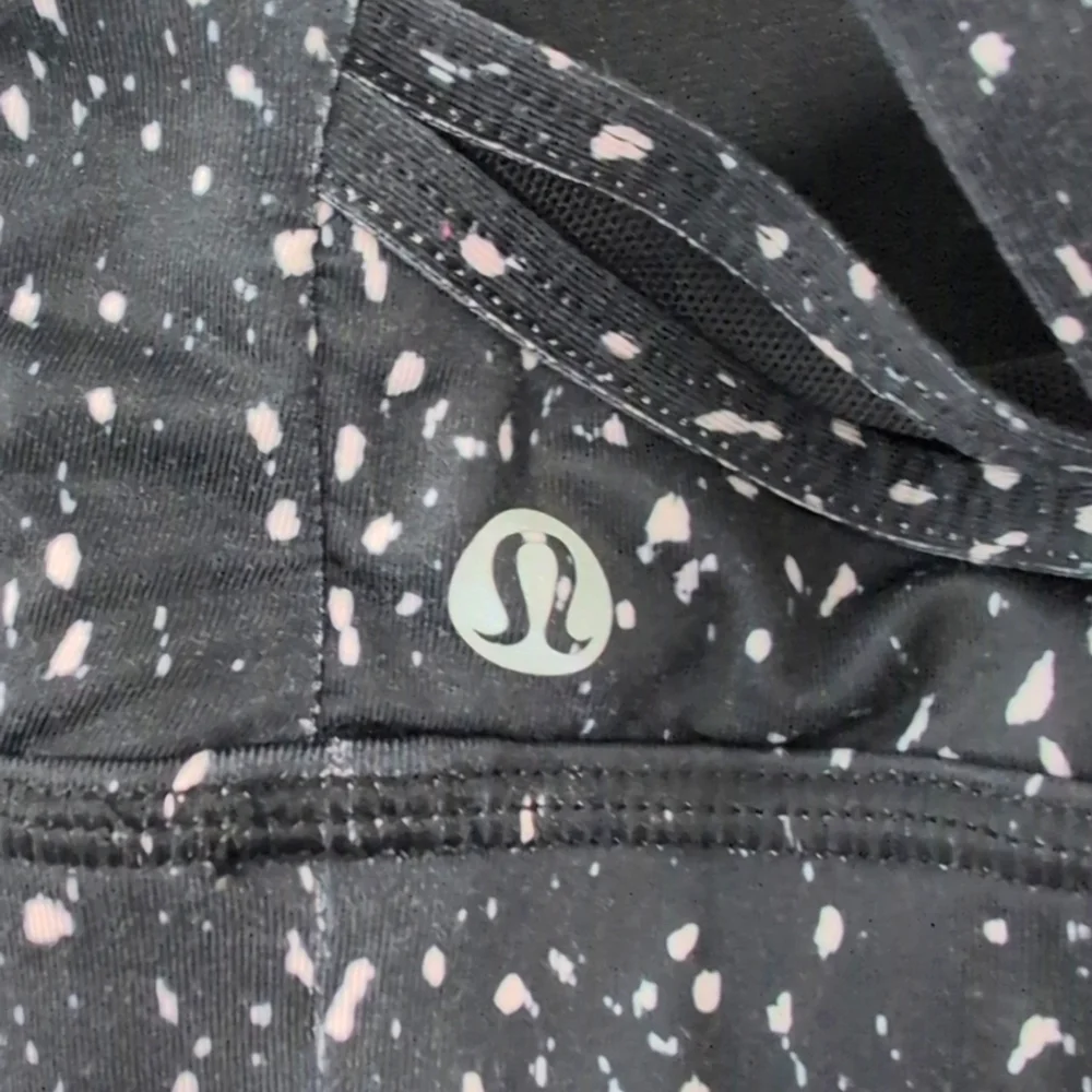 Lululemon Black Nouveau Limits Strappy Bra Top Tank Yoga Running Workout Sz 6